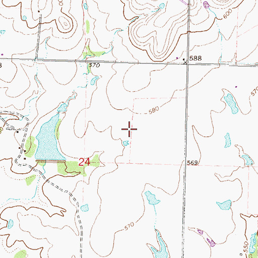 Topographic Map of Town of Inola, OK