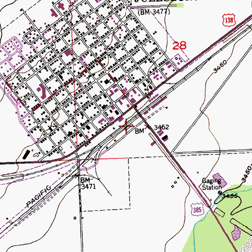 Topographic Map of Town of Julesburg, CO