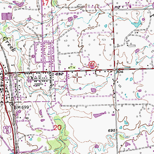 Topographic Map of Town of Kiefer, OK