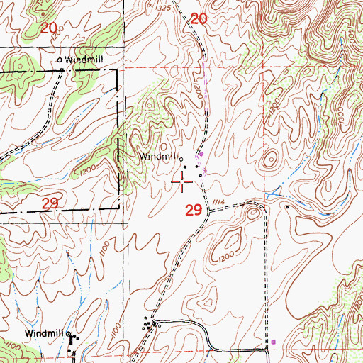 Topographic Map of Davis Canyon, CA