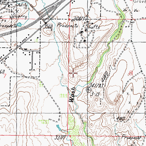 Topographic Map of Town of Leeds, UT
