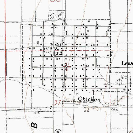 Topographic Map of Town of Levan, UT