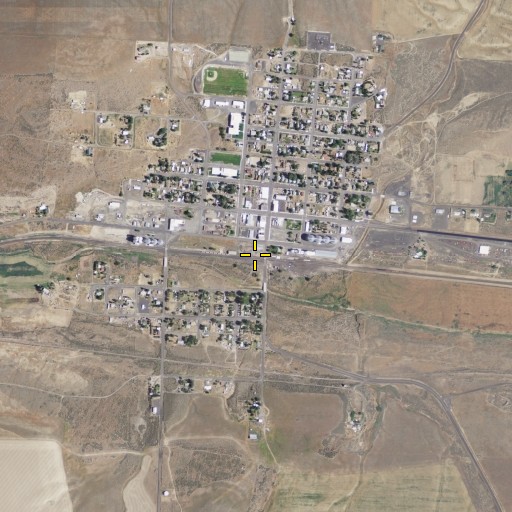 Aerial/Satellite Image of Town of Lind, WA