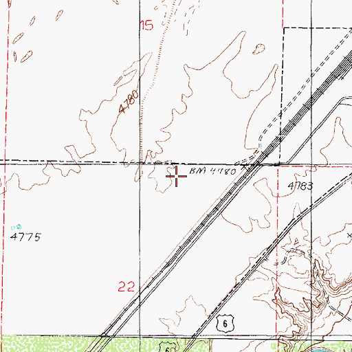 Topographic Map of Town of Lynndyl, UT