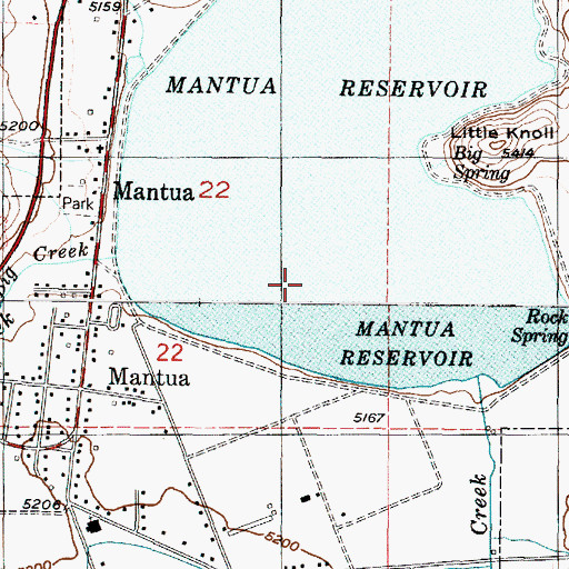 Topographic Map of Town of Mantua, UT