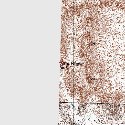 Topographic Map of Burnt Wagon Tank, AZ