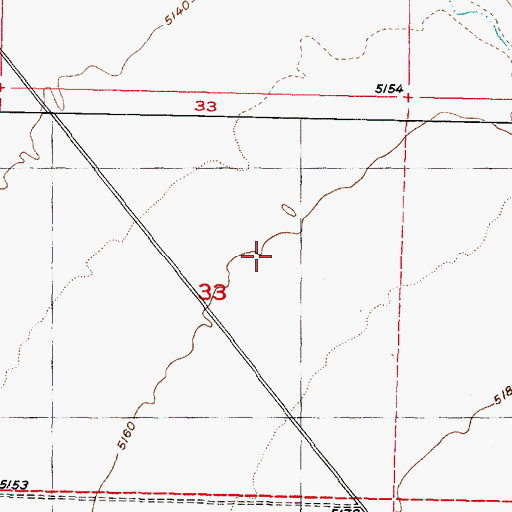 Topographic Map of Town of Minersville, UT