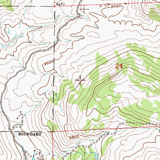 Topographic Map of Town of Mount Crested Butte, CO
