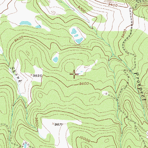 Topographic Map of Town of Mountain Village, CO