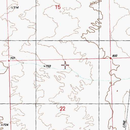 Topographic Map of Town of Parker, AZ