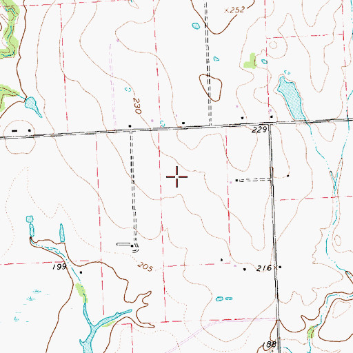 Topographic Map of Town of Pine Island, TX
