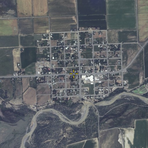Aerial/Satellite Image of Town of Byron, WY