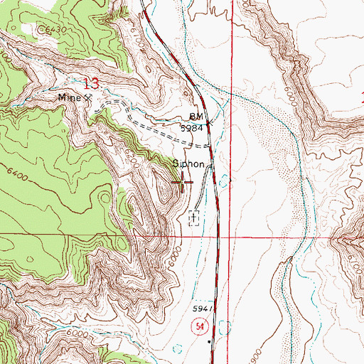 Topographic Map of Town of Cannonville, UT
