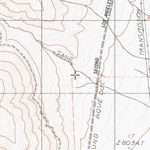 Topographic Map of Deadfoot Canyon, CA