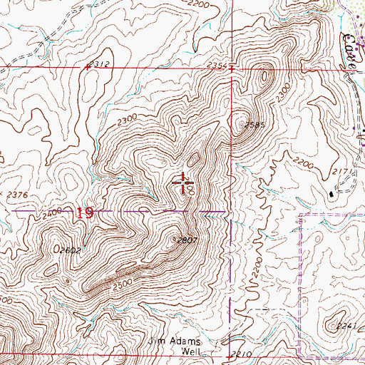 Topographic Map of Town of Cave Creek, AZ
