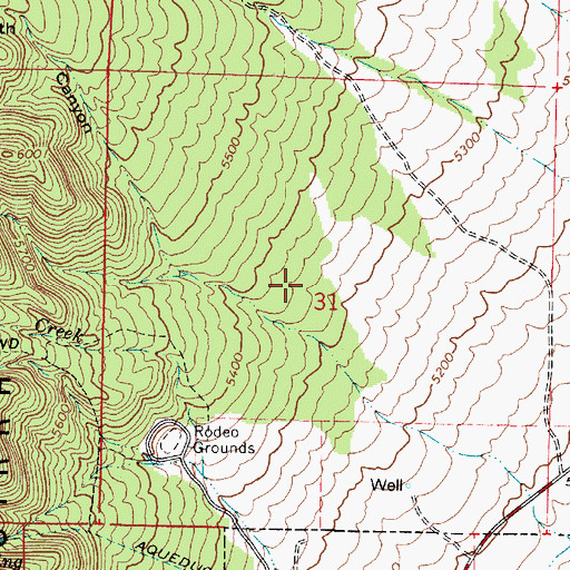 Topographic Map of Town of Cedar Fort, UT