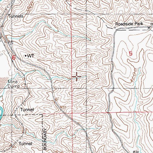 Topographic Map of Town of Clifton, AZ