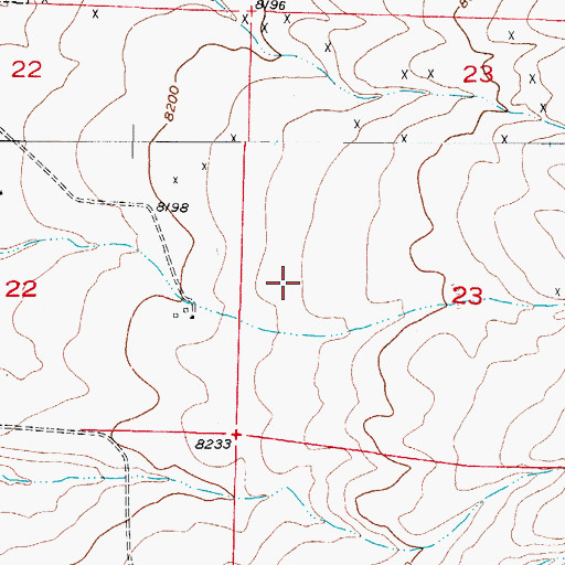 Topographic Map of Town of Silver Cliff, CO