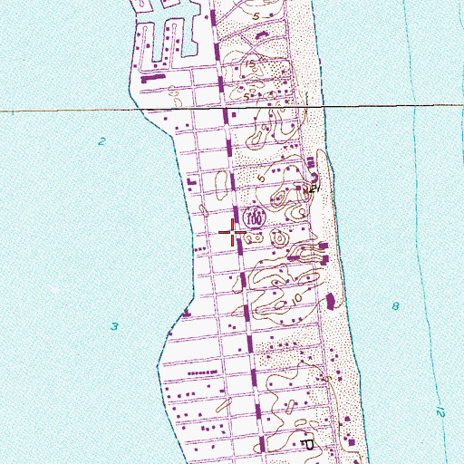 Topographic Map of Town of South Padre Island, TX