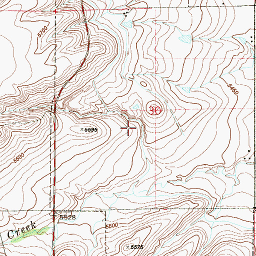 Topographic Map of Town of Superior, CO