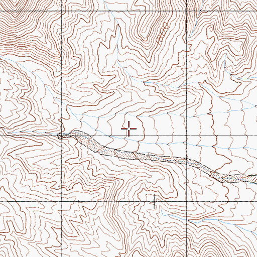 Topographic Map of Death Valley Canyon, CA