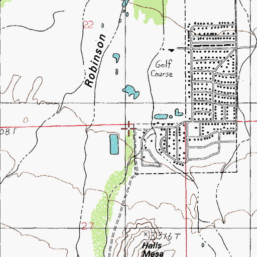 Topographic Map of Town of Thatcher, AZ