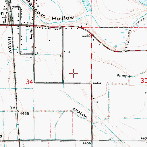 Topographic Map of Town of Trenton, UT