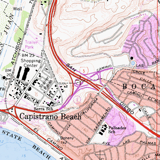 Topographic Map of Deep Canyon, CA
