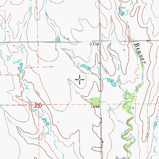 Topographic Map of Town of Union City, OK