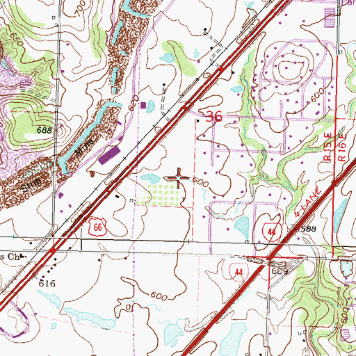 Topographic Map of Town of Verdigris, OK