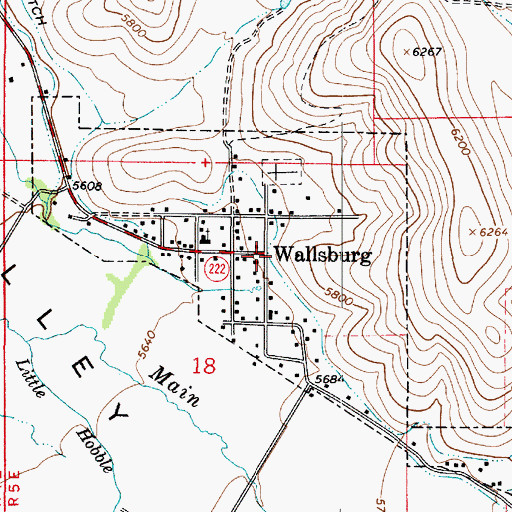 Topographic Map of Town of Wallsburg, UT