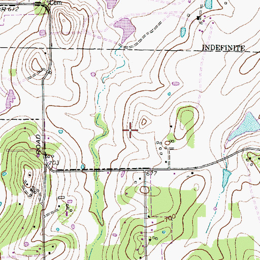 Topographic Map of Town of Westlake, TX