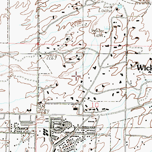 Topographic Map of Town of Wickenburg, AZ