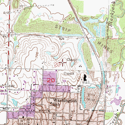 Topographic Map of Township of Collinsville, OK