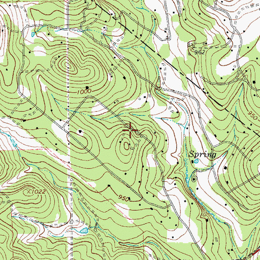 Topographic Map of Village of Bear Creek, TX