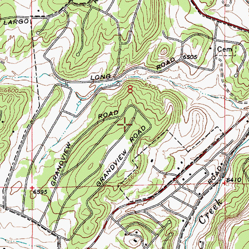 Topographic Map of Village of Capitan, NM