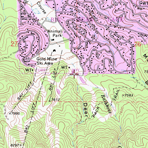 Topographic Map of Deer Canyon, CA