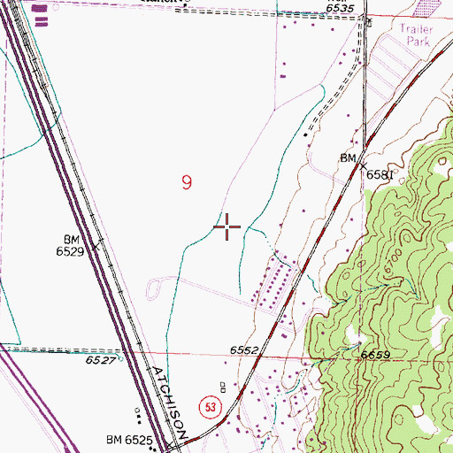Topographic Map of Village of Milan, NM