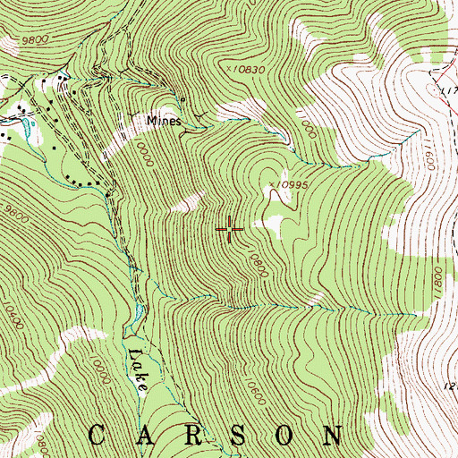 Topographic Map of Village of Taos Ski Valley, NM
