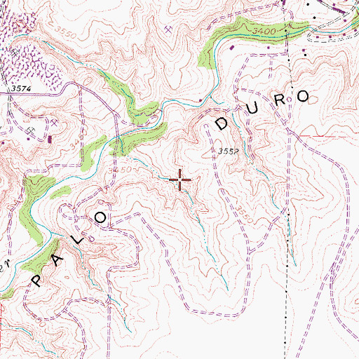 Topographic Map of Village of Timbercreek Canyon, TX