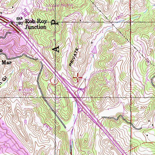 Topographic Map of Aptos Hills, CA