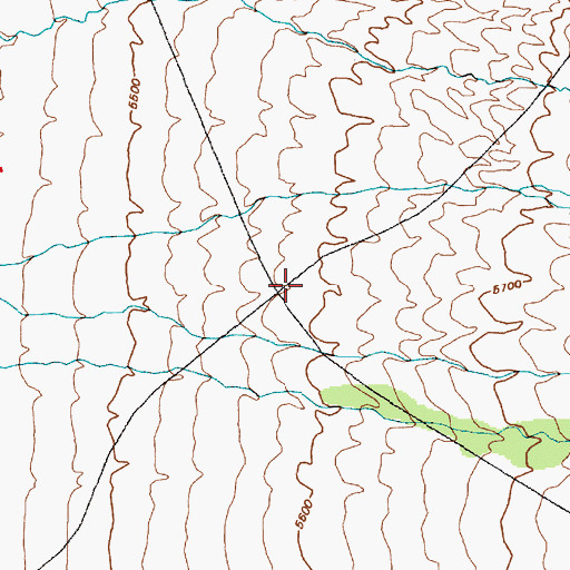 Topographic Map of Canyon del Rio, NM