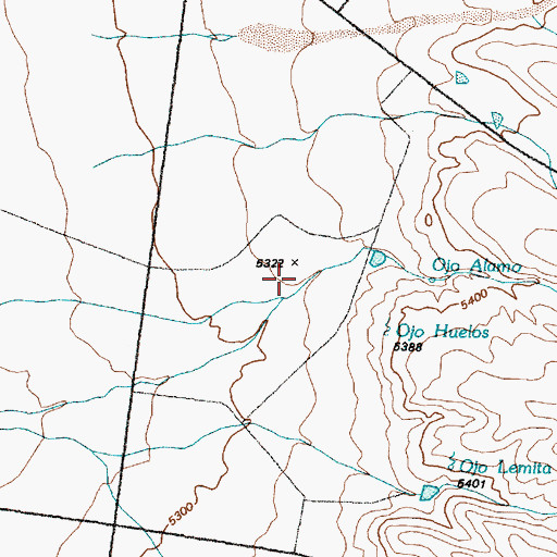 Topographic Map of Comanche Springs, NM