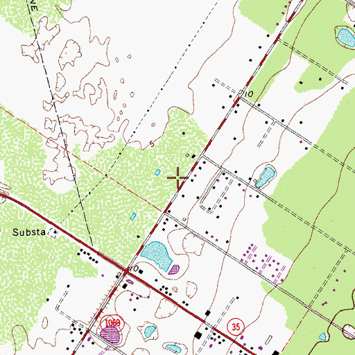 Topographic Map of Falman, TX