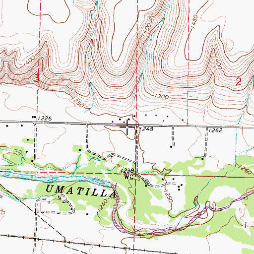Topographic Map of Kirkpatrick, OR