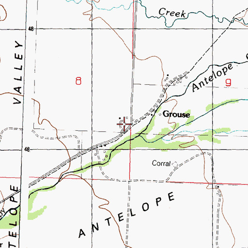 Topographic Map of Lost River, ID