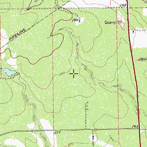 Topographic Map of Owl Ranch, TX