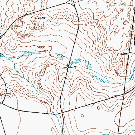 Topographic Map of Pasitos del Cielo, NM