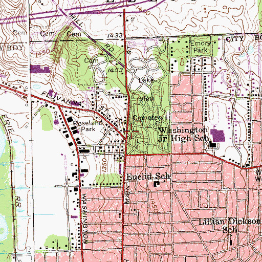 Topographic Map of Church of God, NY