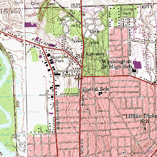 Topographic Map of Saint Joseph's Roman Catholic Church, NY